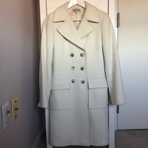 Creme Wool Michael Kors Coat